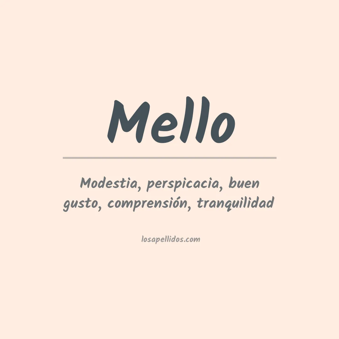 Apellido Mello