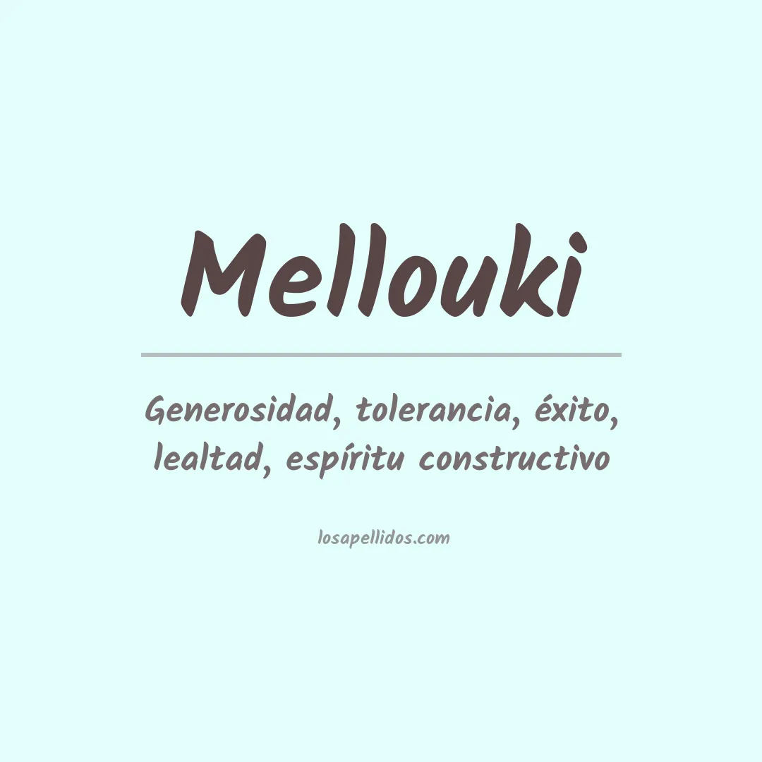 Apellido Mellouki