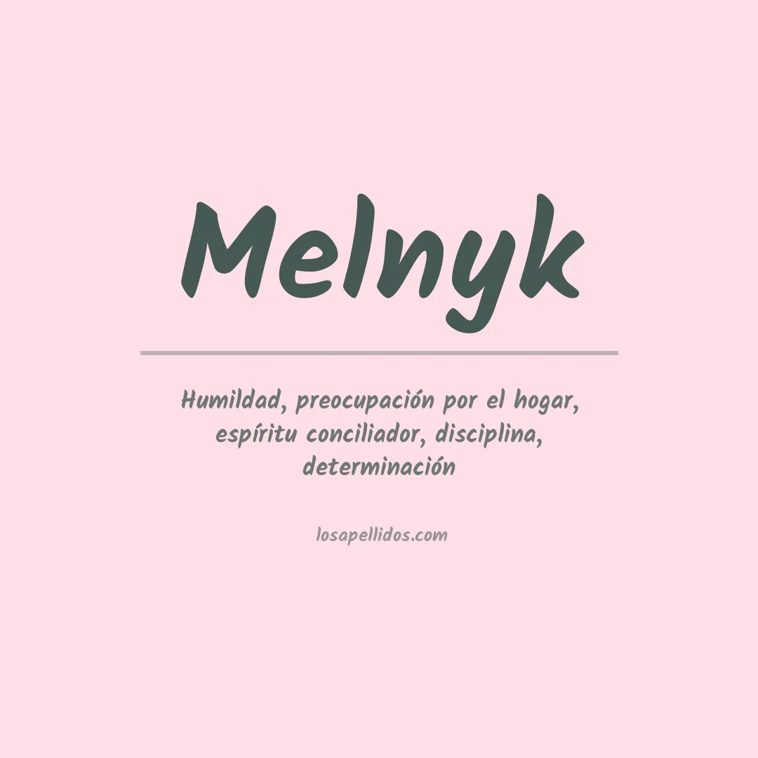 Apellido Melnyk