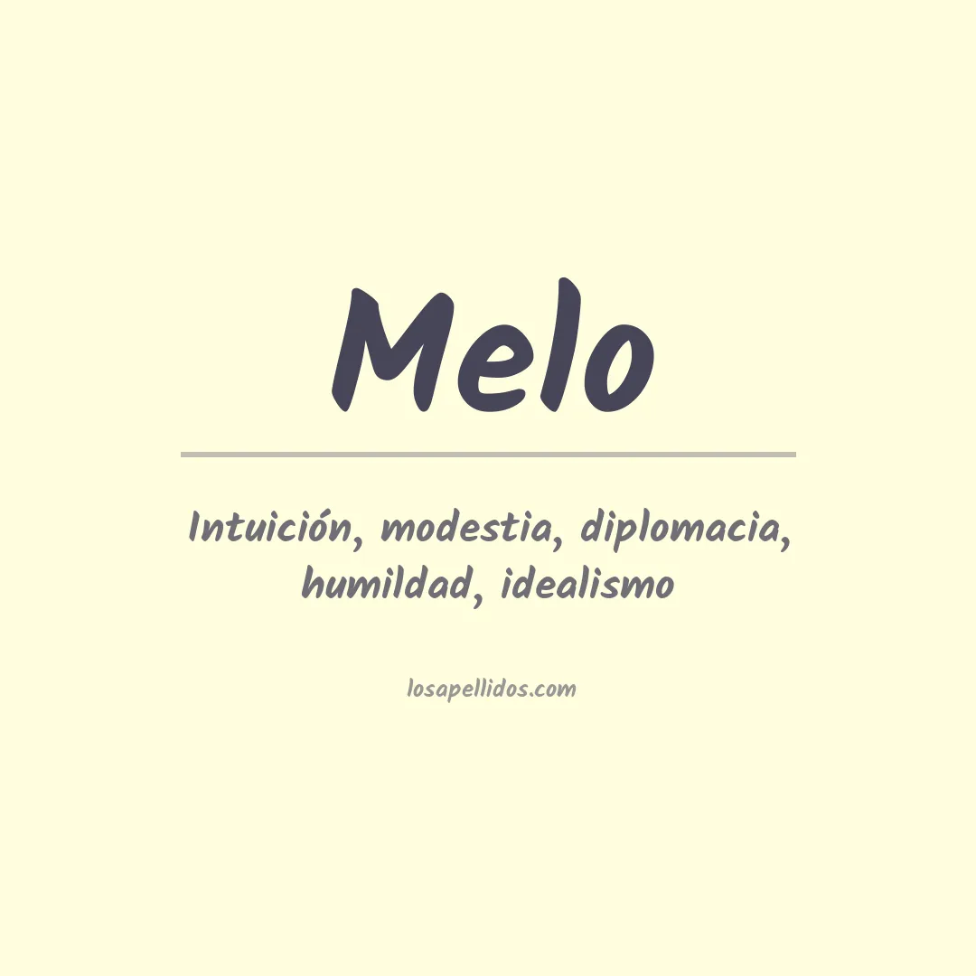 Apellido Melo