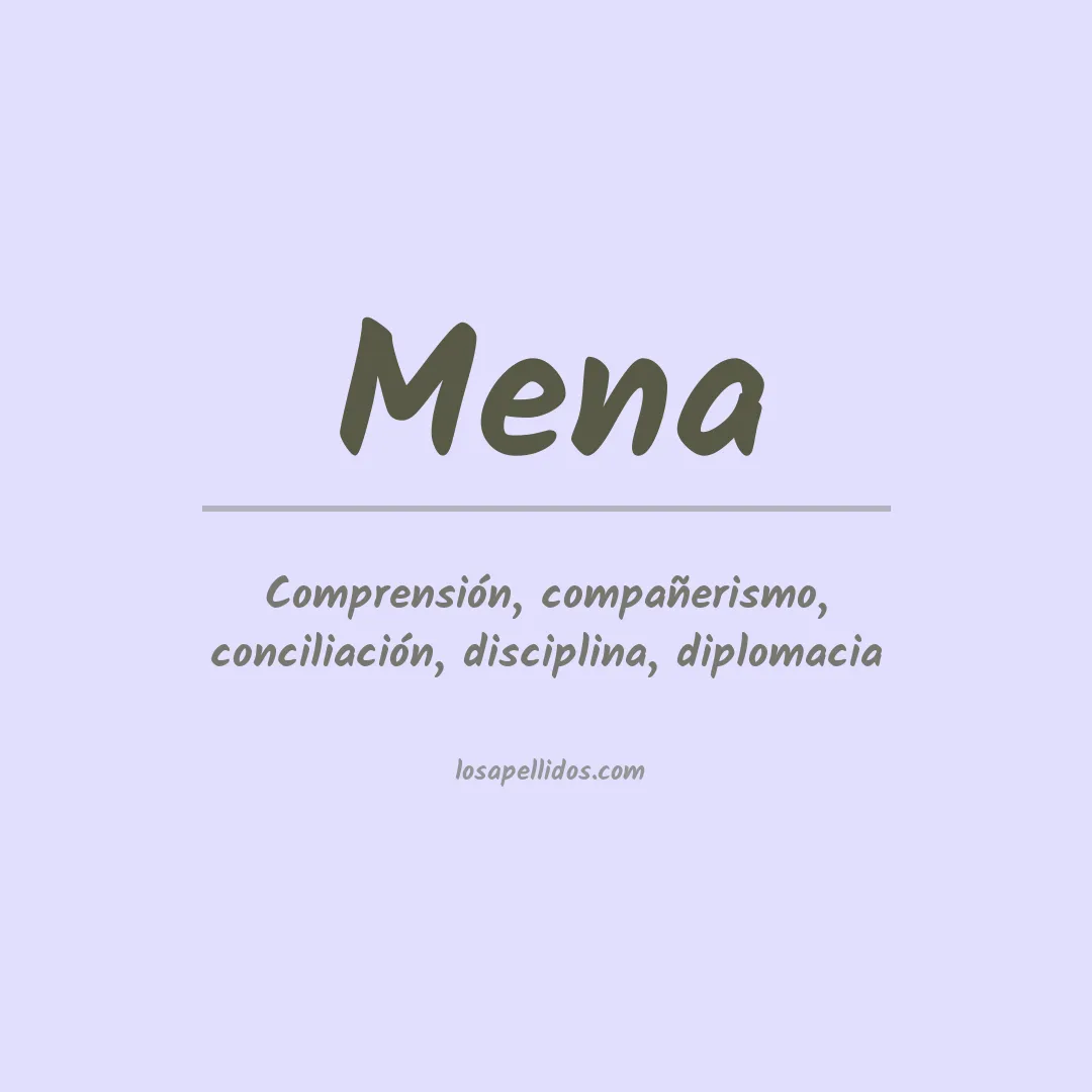 Apellido Mena