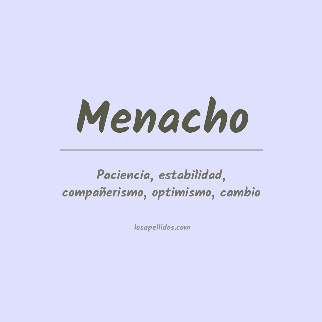 Apellido Menacho