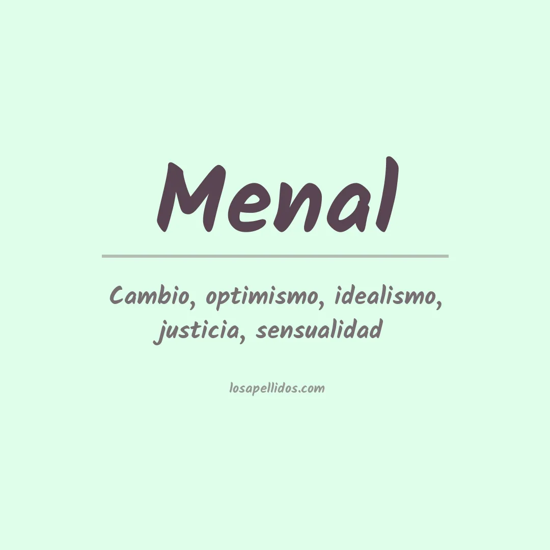 Apellido Menal