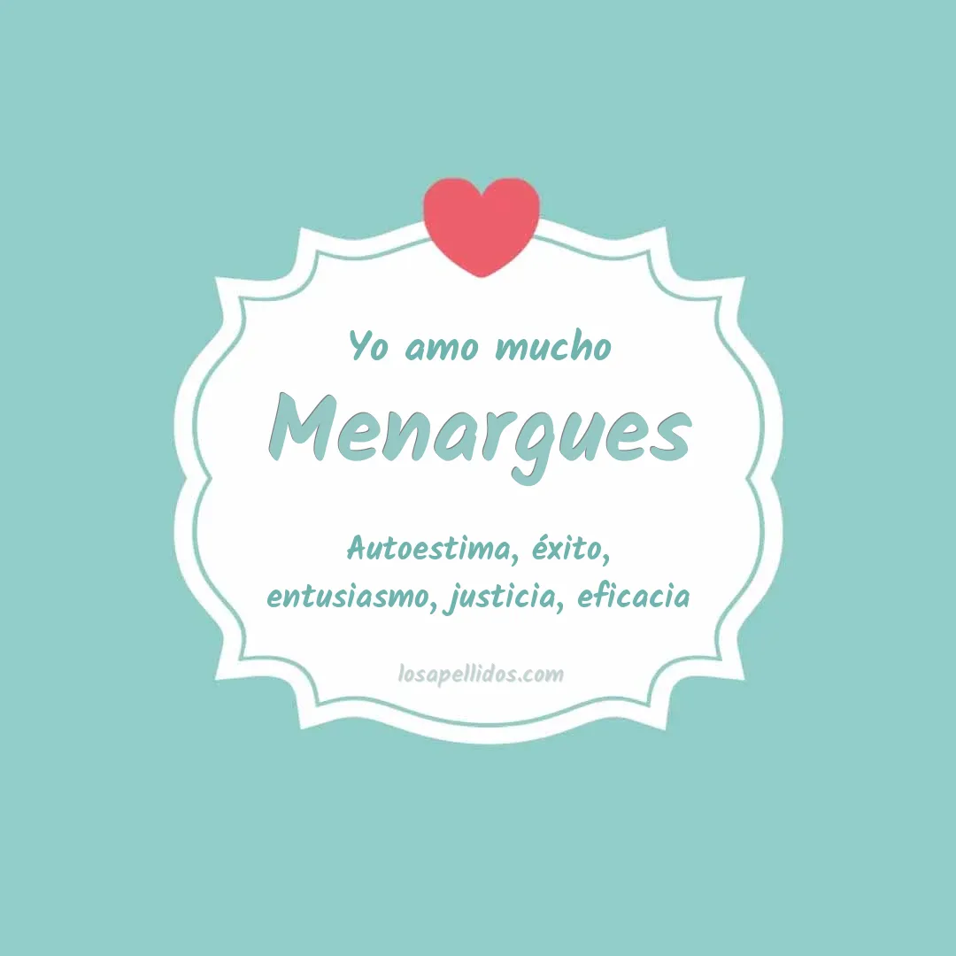Yo amo mucho Menargues