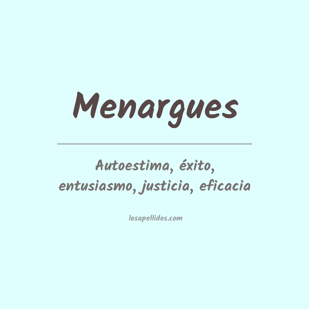 Apellido Menargues