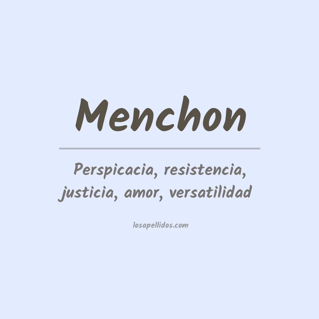 Apellido Menchon
