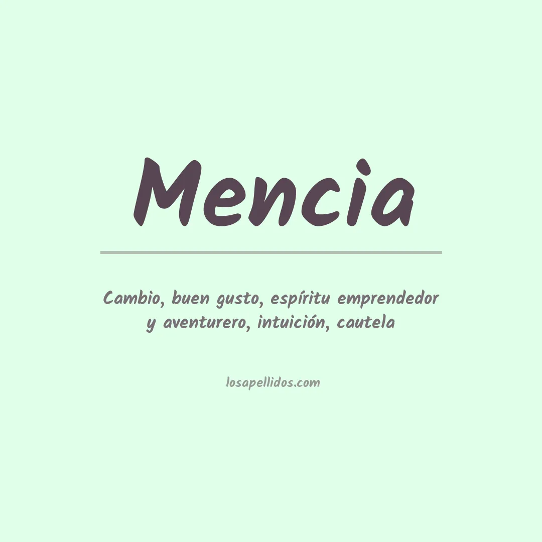 Apellido Mencía