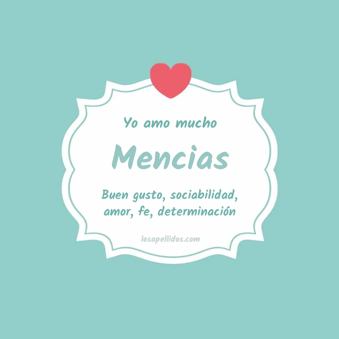 Yo amo mucho Mencias