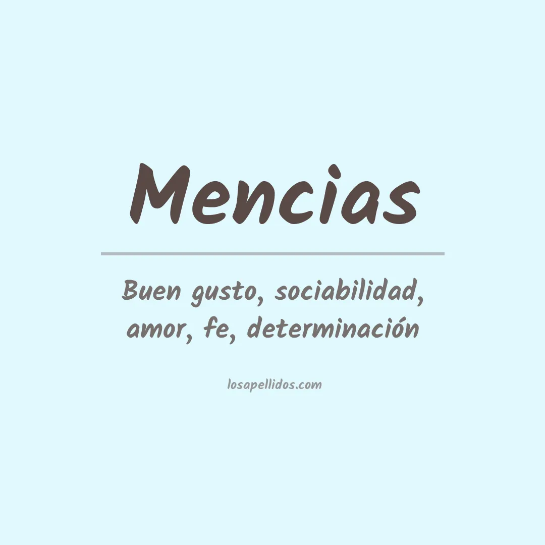 Apellido Mencias