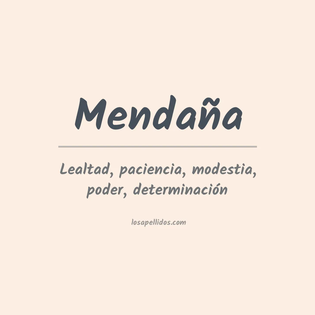 Apellido Mendaña