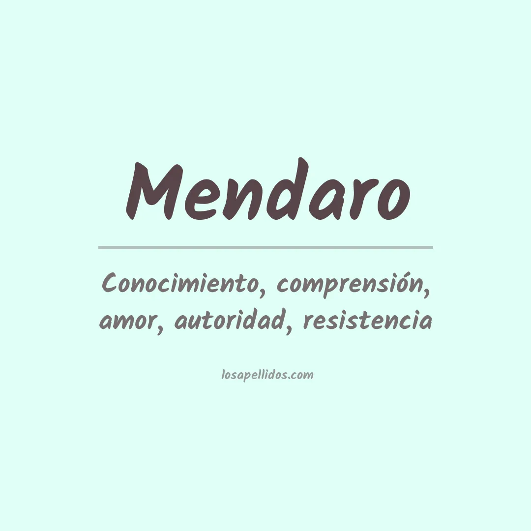 Apellido Mendaro