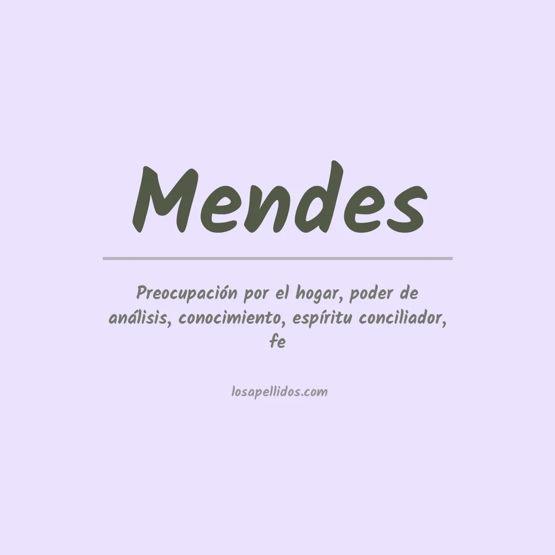 Apellido Mendes
