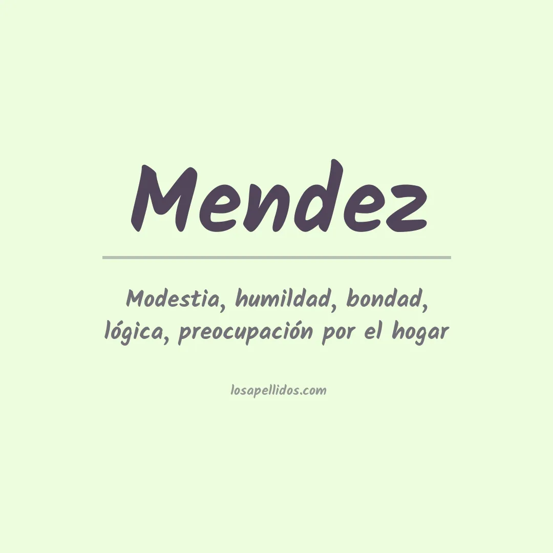 Apellido Méndez