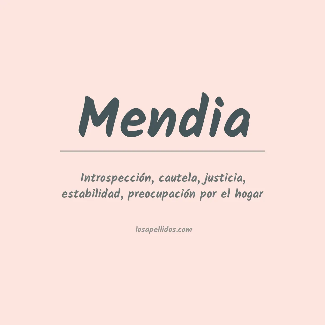 Apellido Mendia