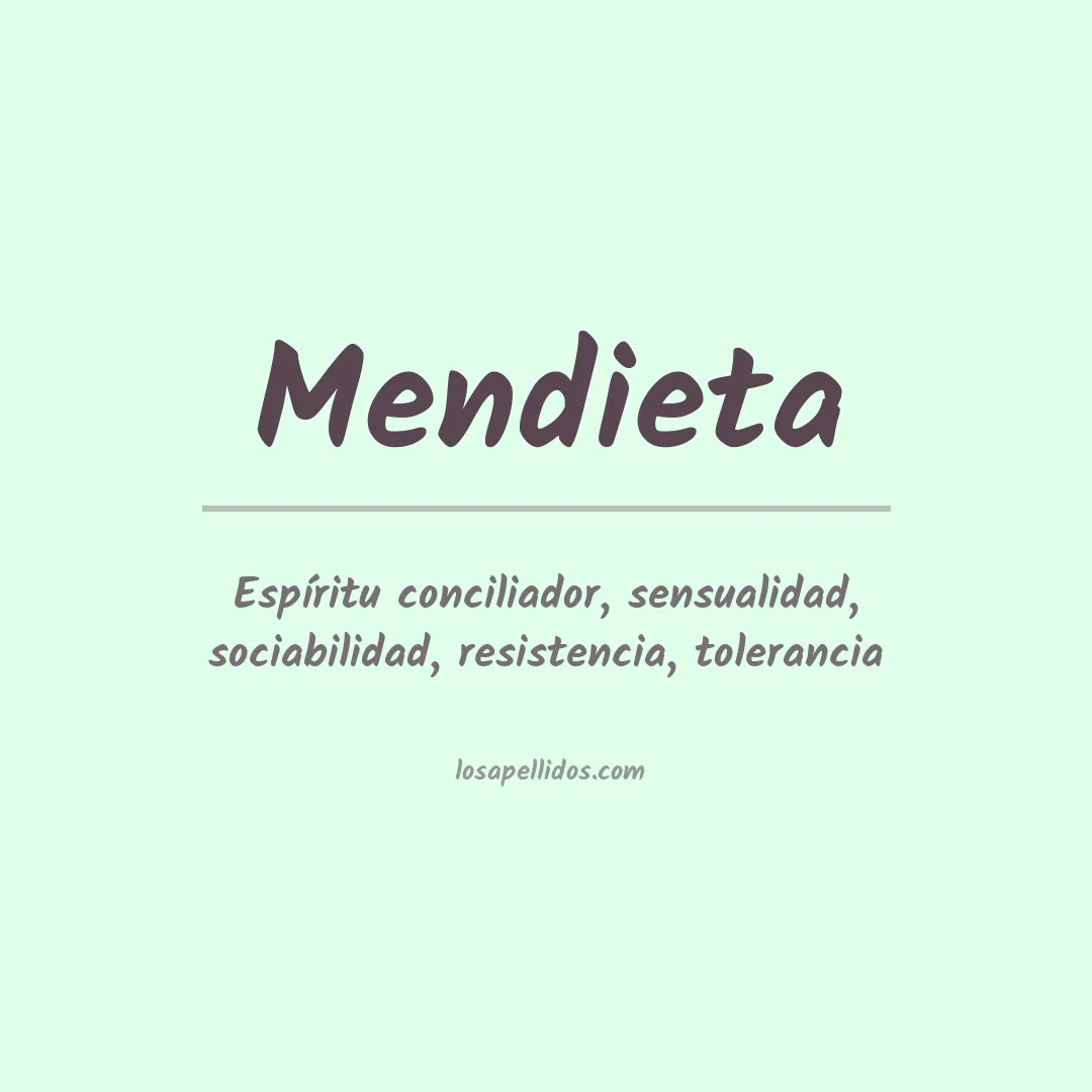 Apellido Mendieta