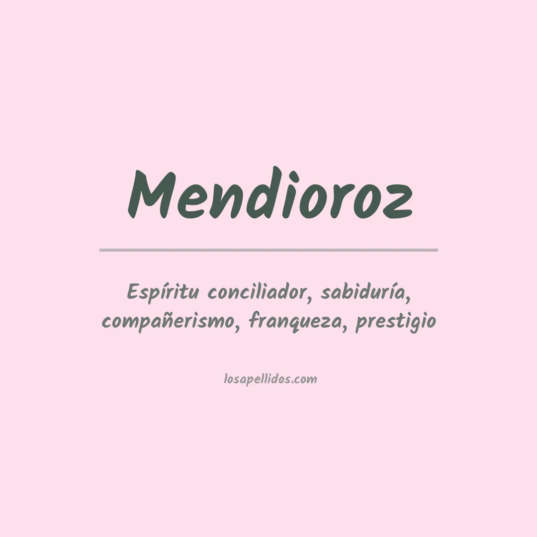 Apellido Mendioroz