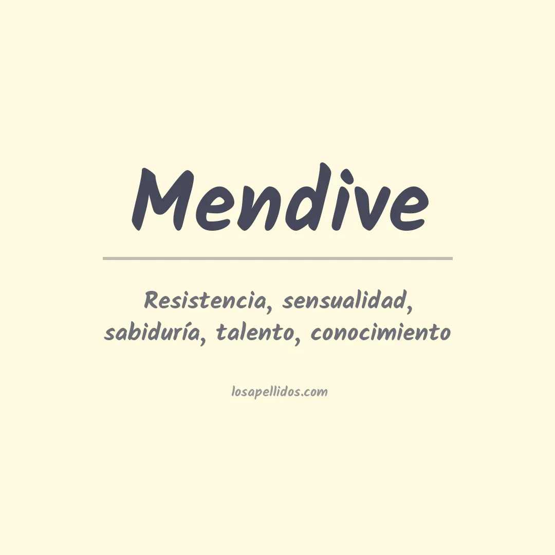 Apellido Mendive