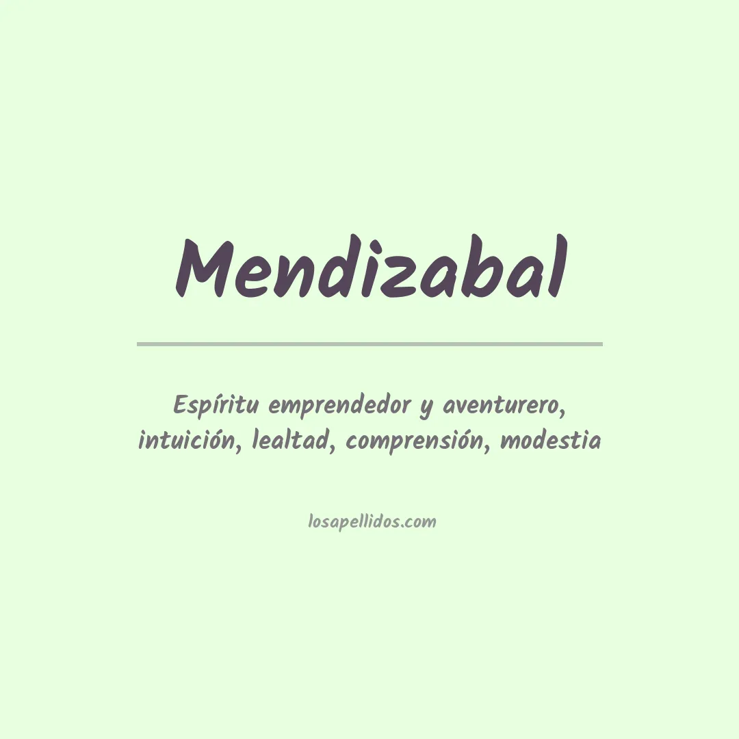 Apellido Mendizabal