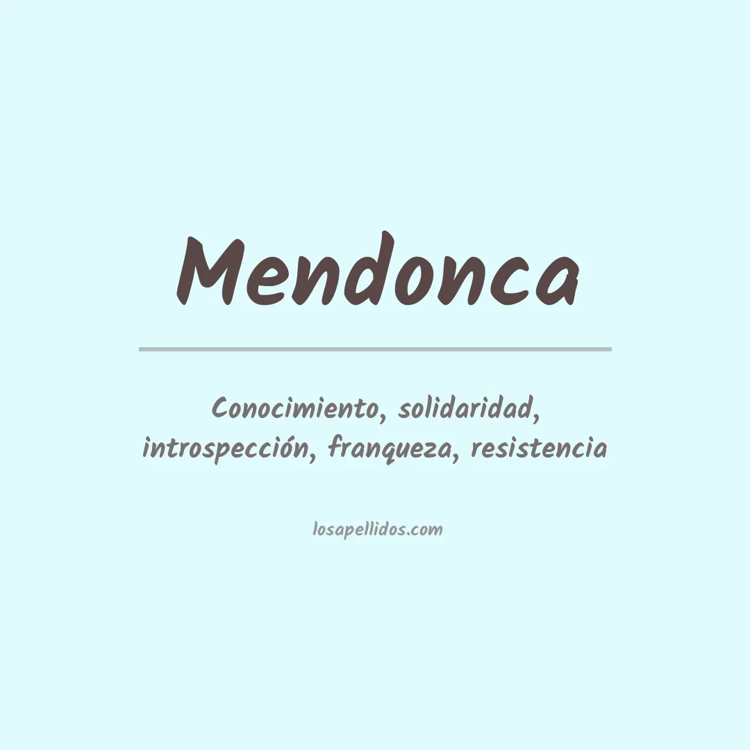 Apellido Mendonca