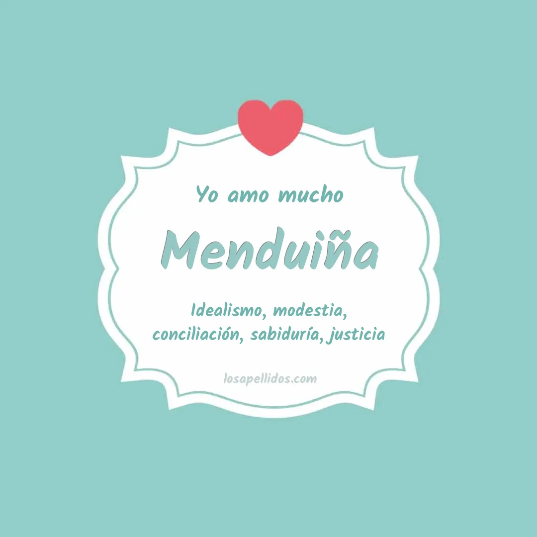 Yo amo mucho Menduiña