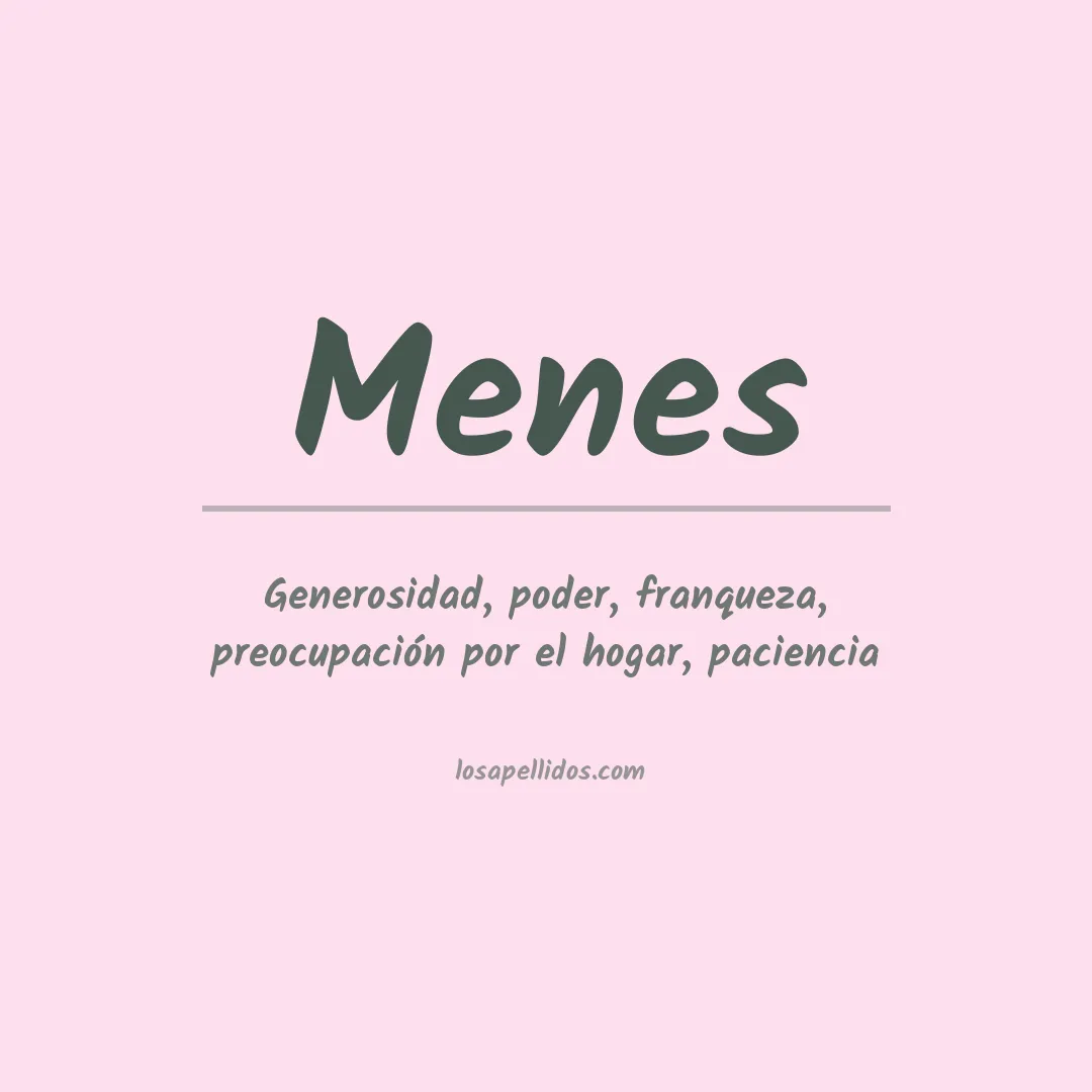 Apellido Menes
