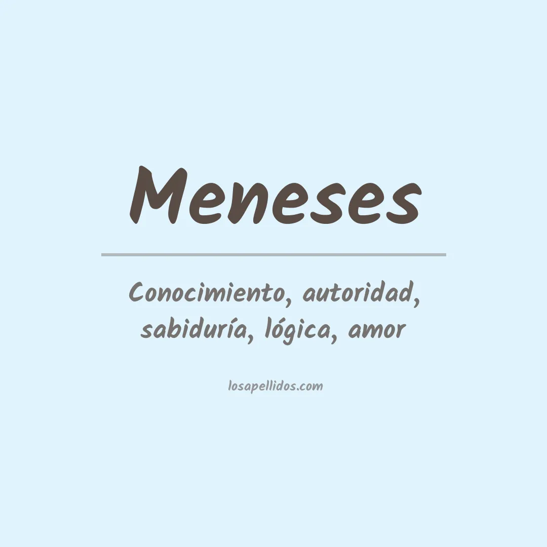 Apellido Meneses