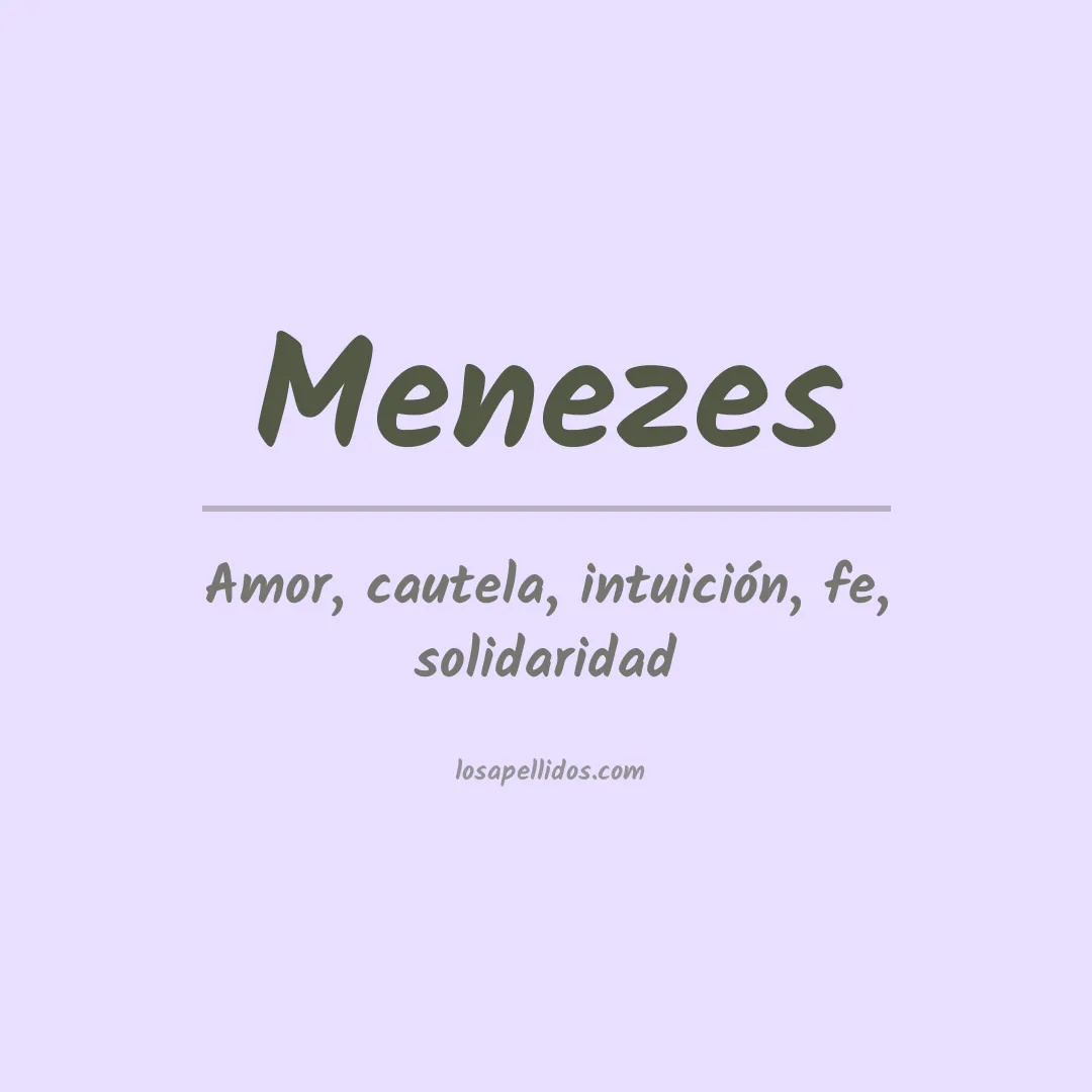 Apellido Menezes