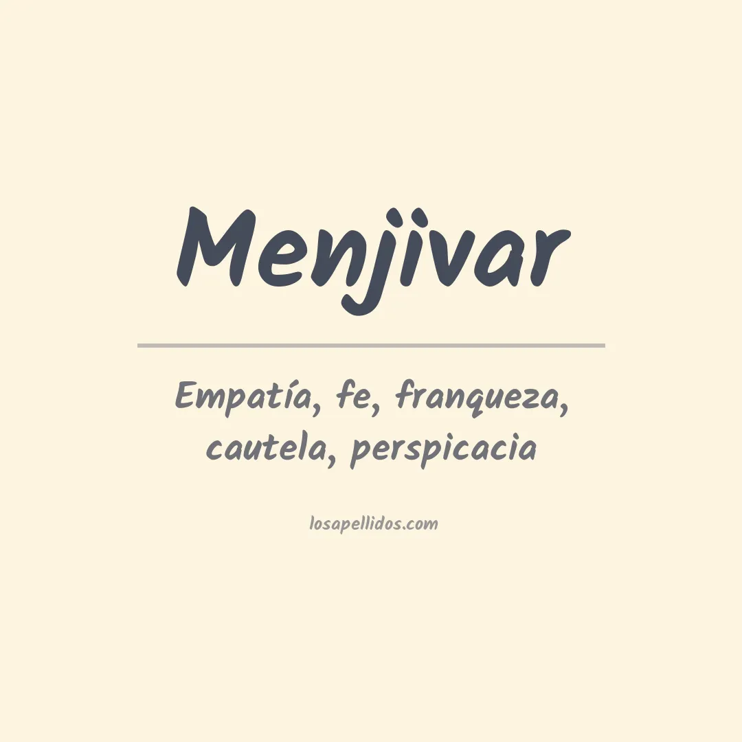 Apellido Menjivar