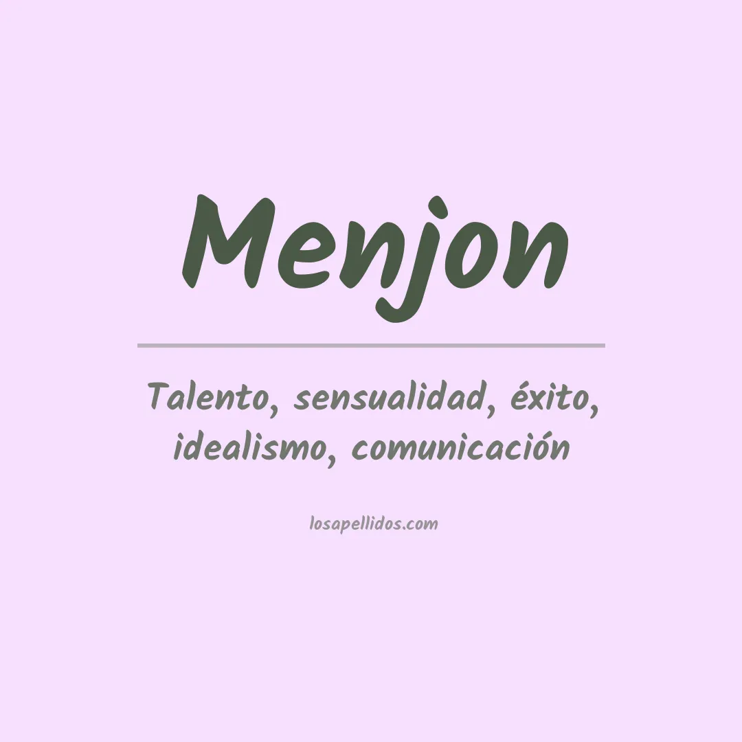 Apellido Menjon