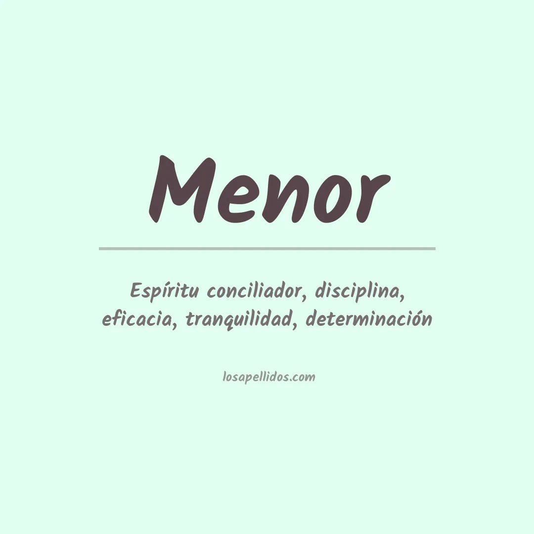Apellido Menor