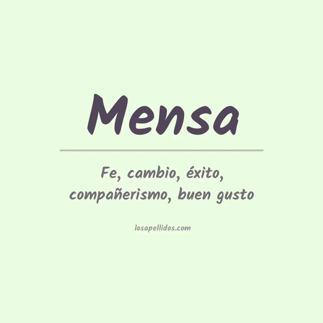 Apellido Mensa