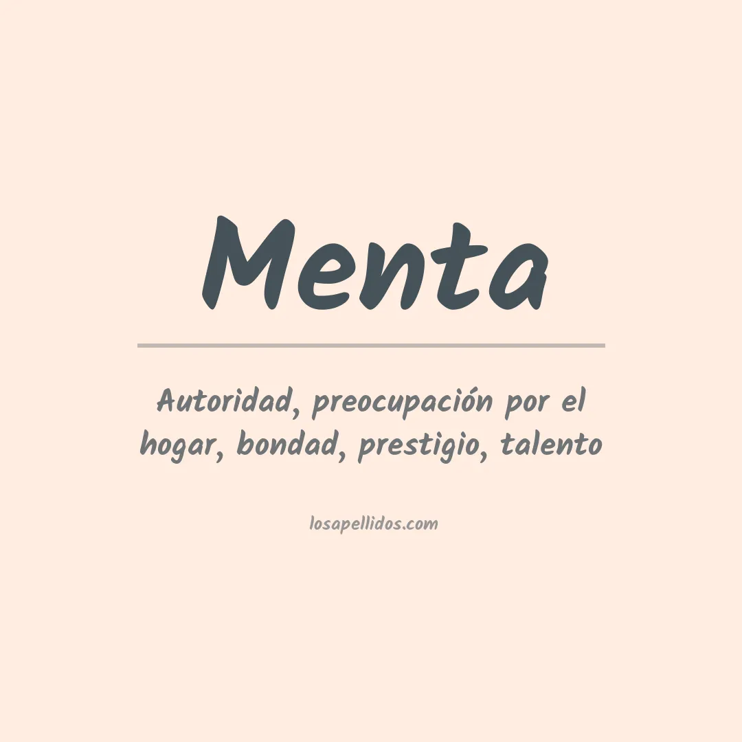 Apellido Menta