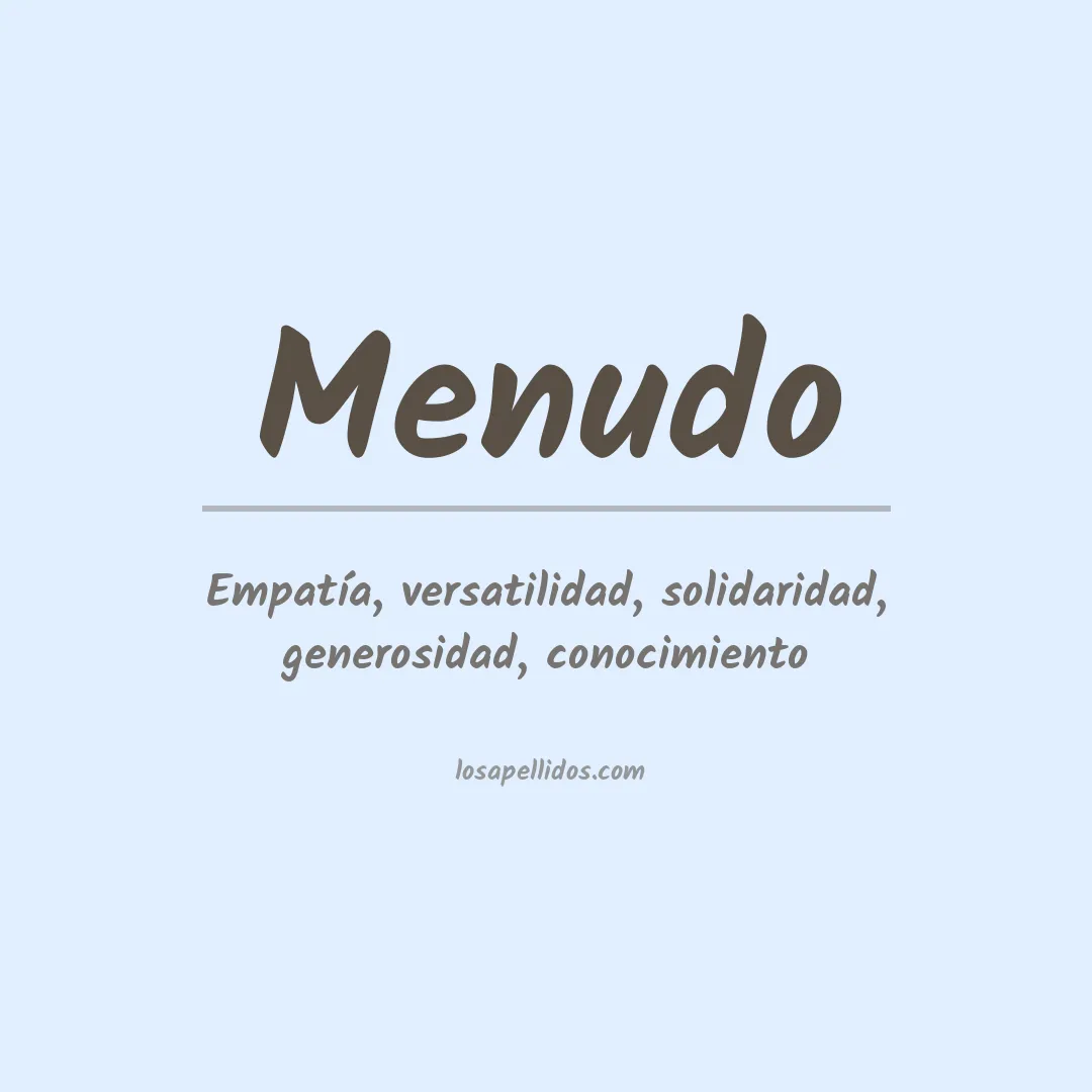 Apellido Menudo