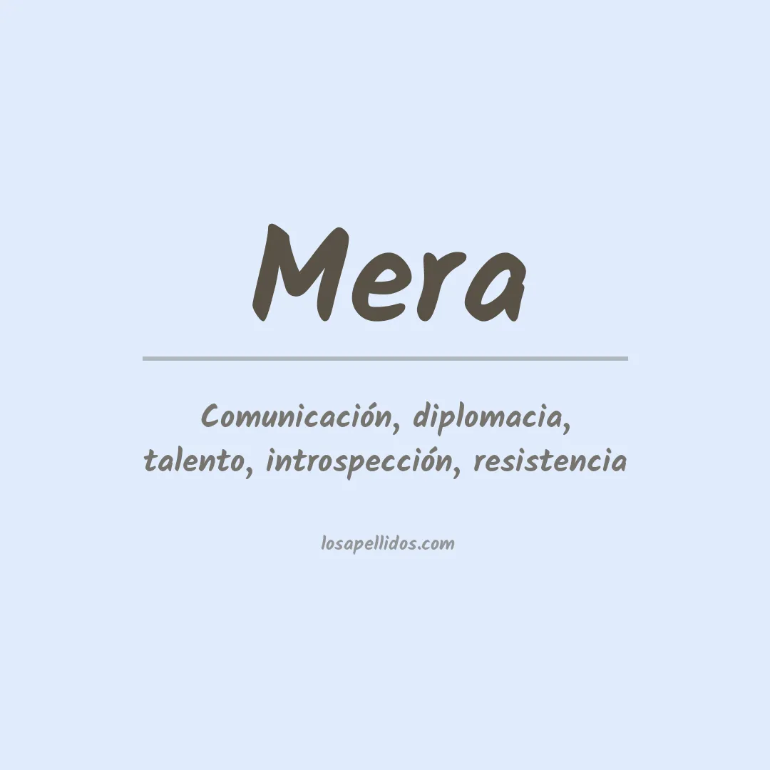 Apellido Mera