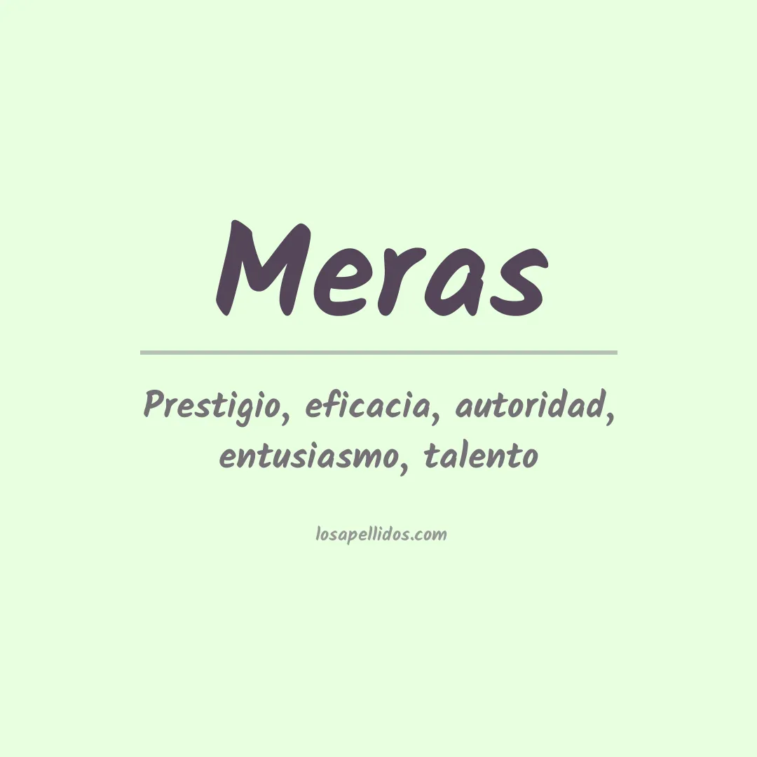 Apellido Meras