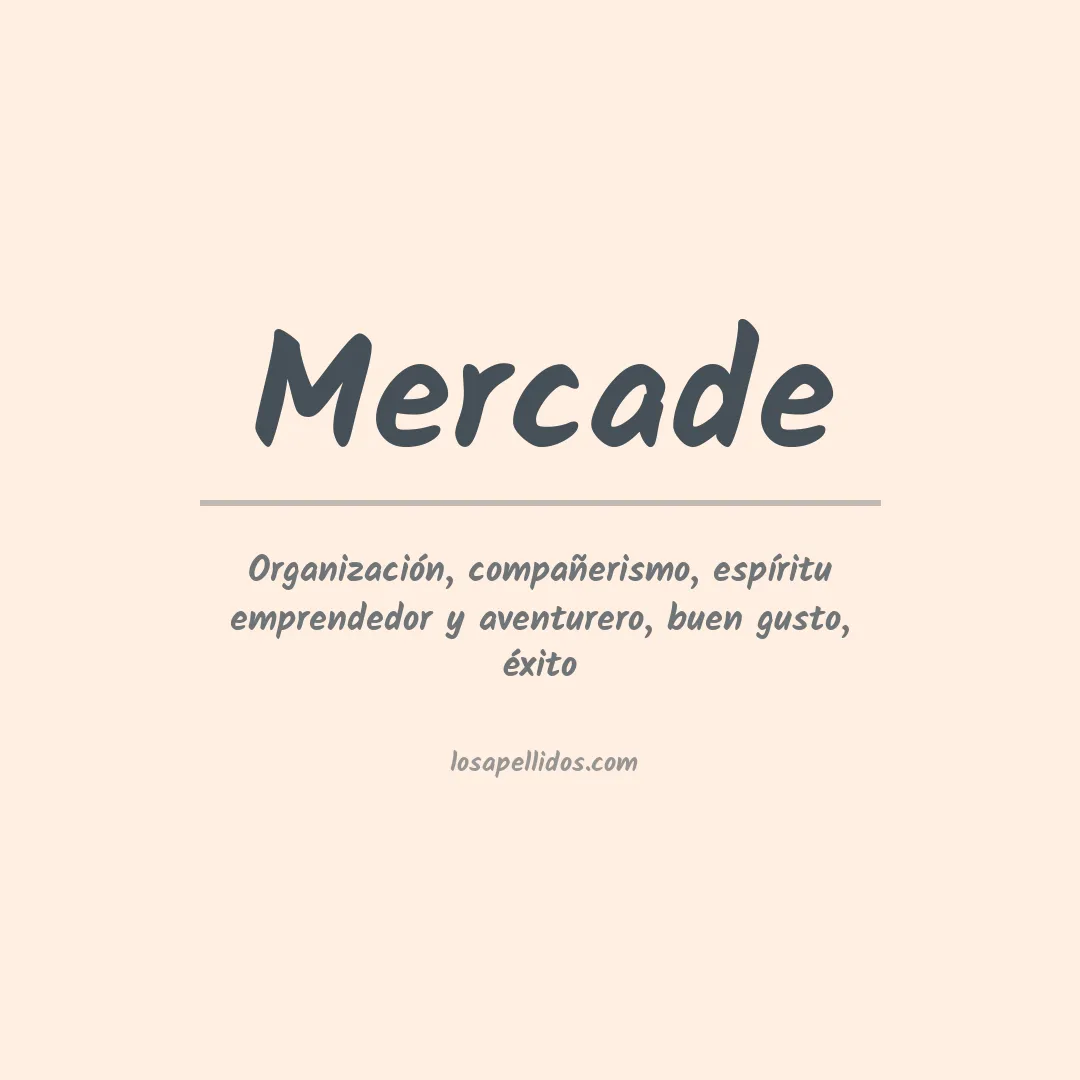 Apellido Mercade