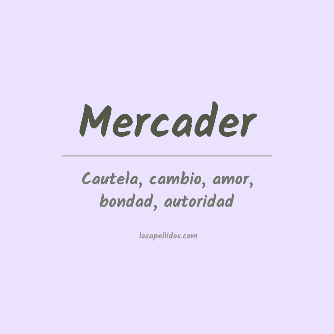 Apellido Mercader