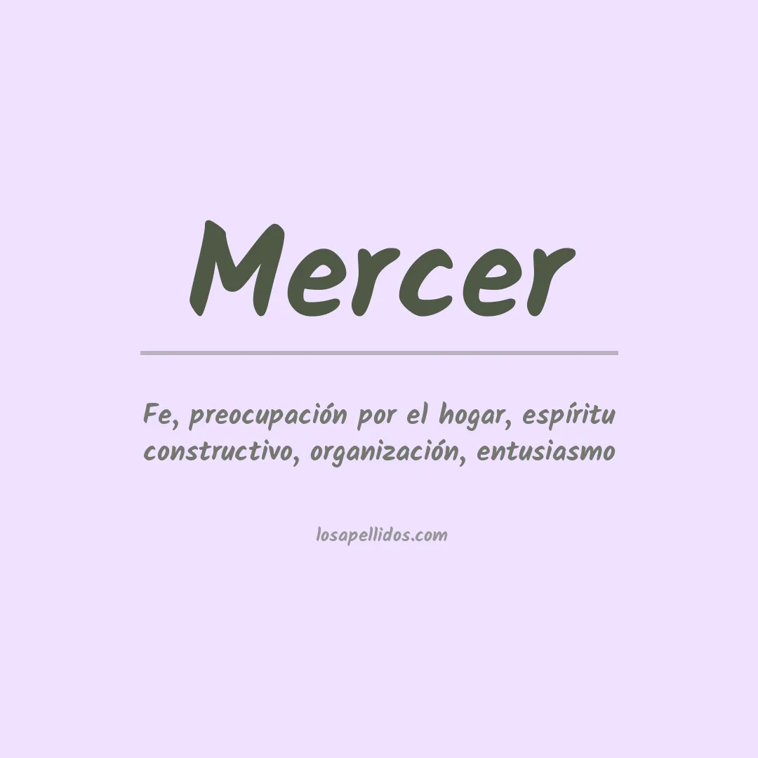 Apellido Mercer