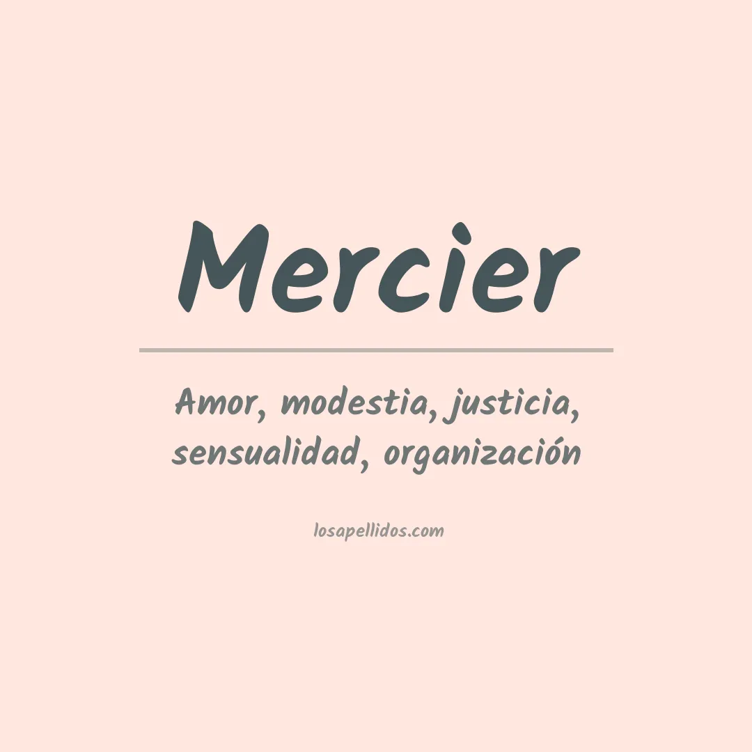 Apellido Mercier