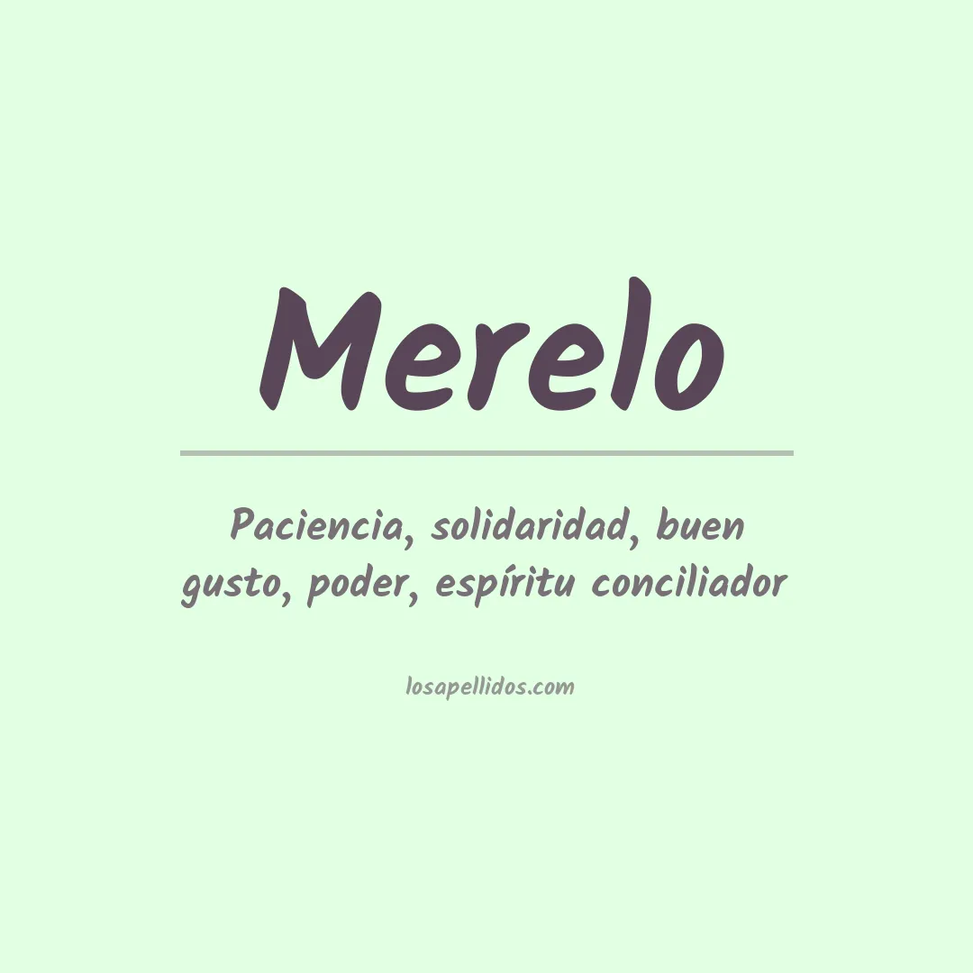 Apellido Merelo