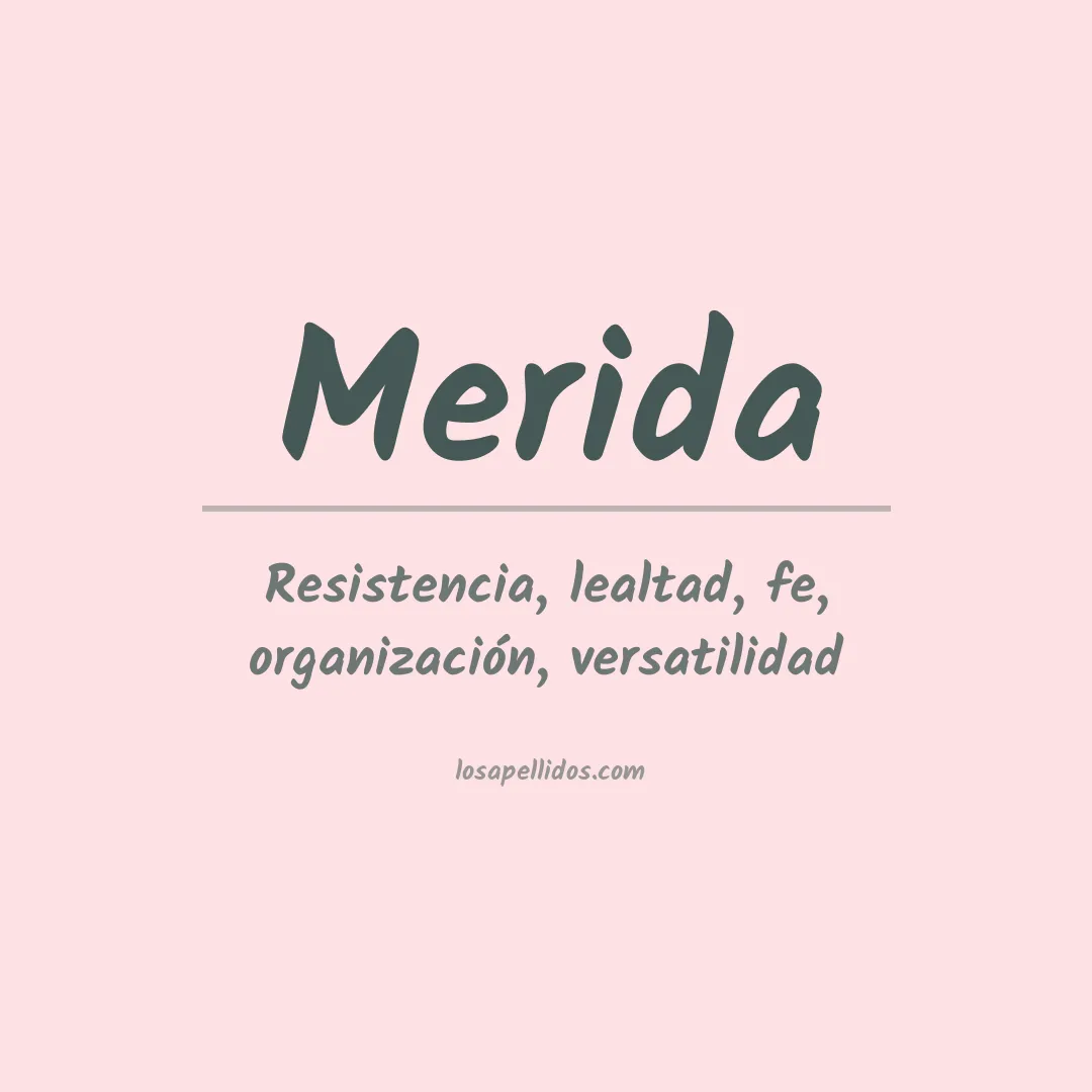 Apellido Mérida