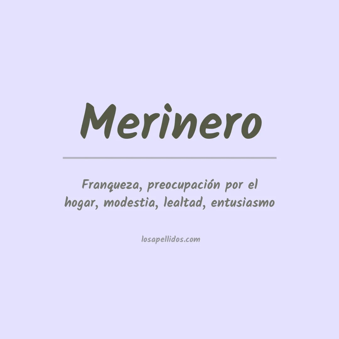 Apellido Merinero