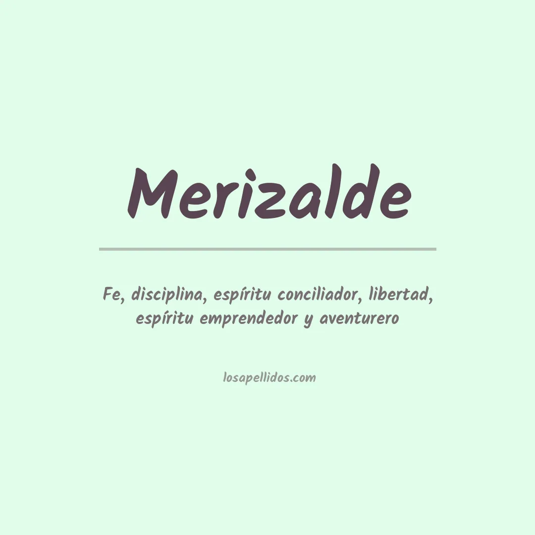 Apellido Merizalde