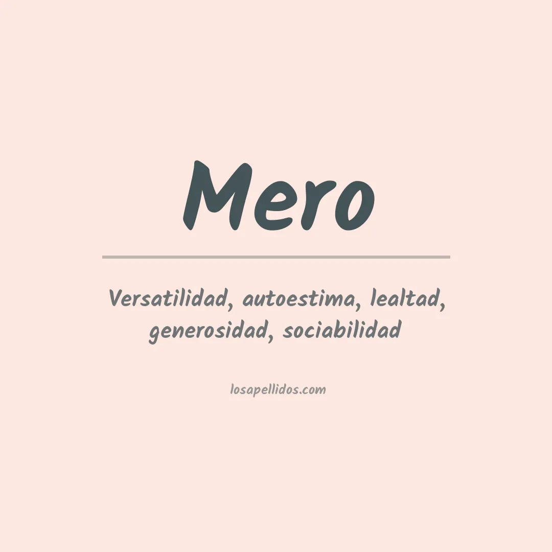 Apellido Mero