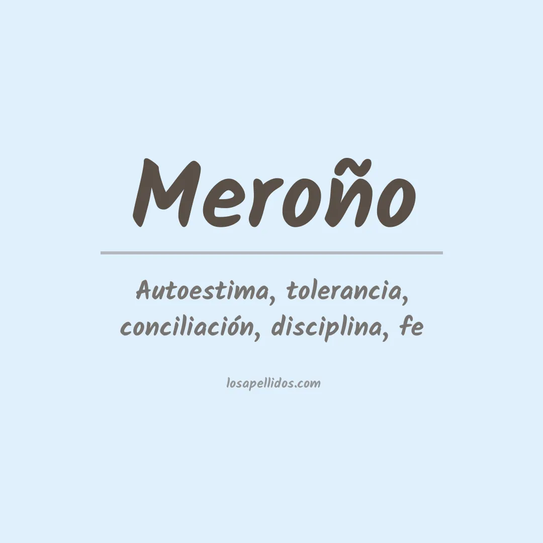 Apellido Meroño