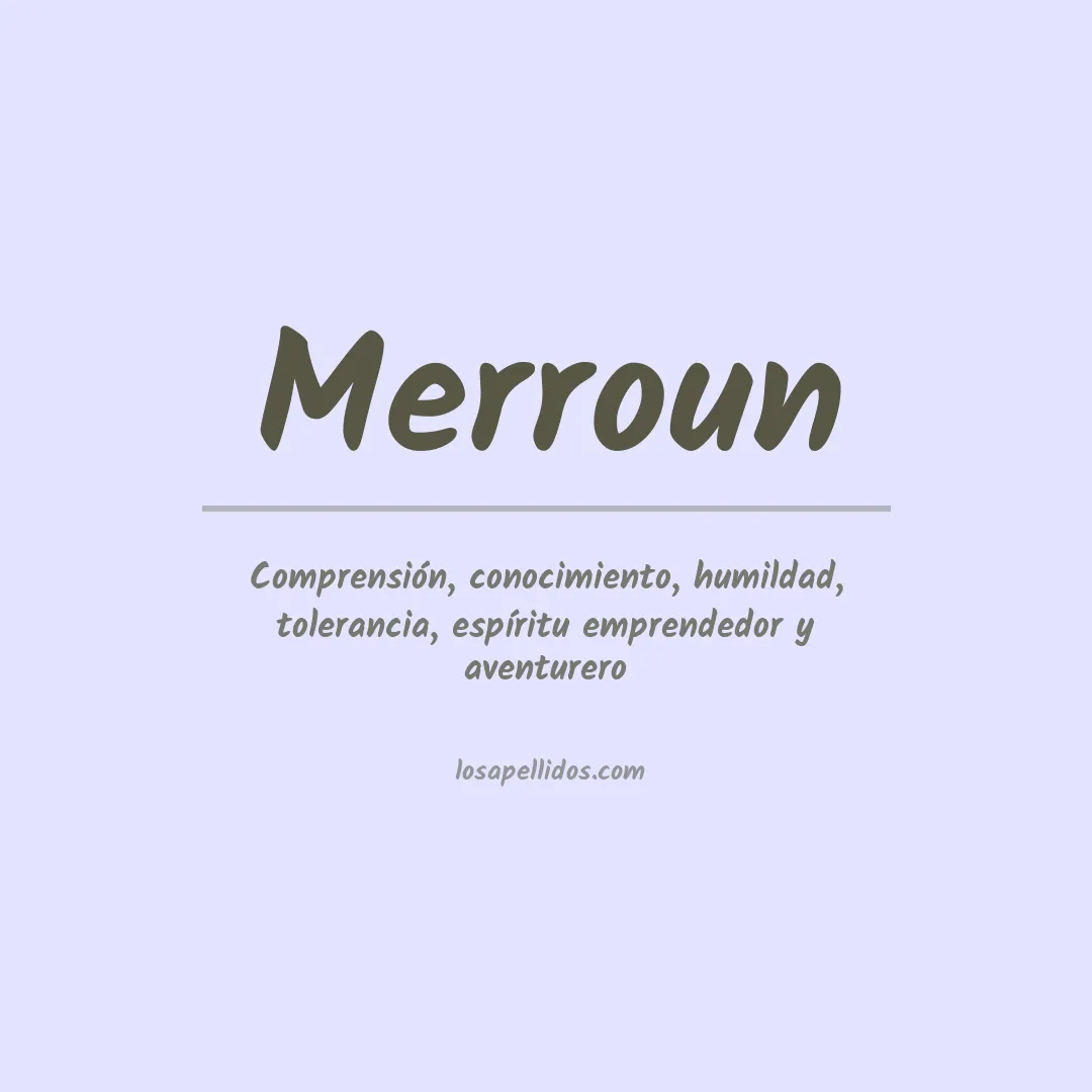 Apellido Merroun
