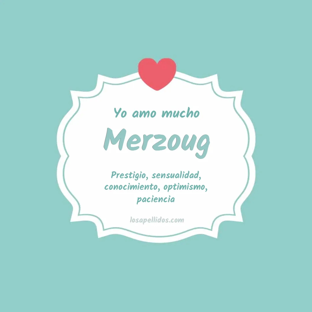 Yo amo mucho Merzoug