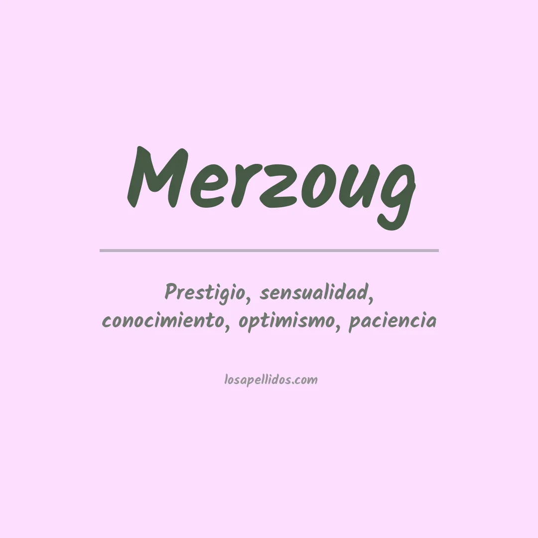 Apellido Merzoug