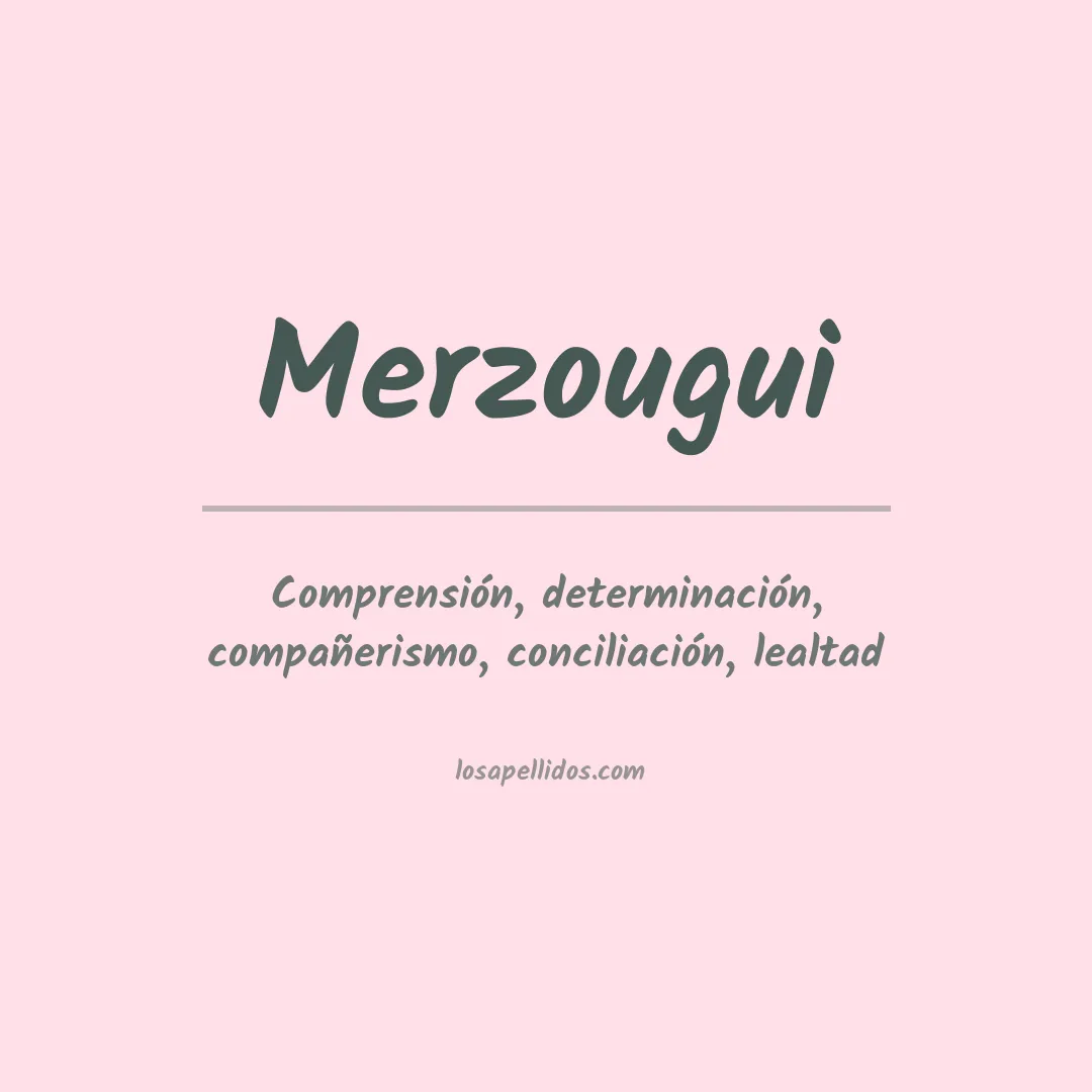Apellido Merzougui