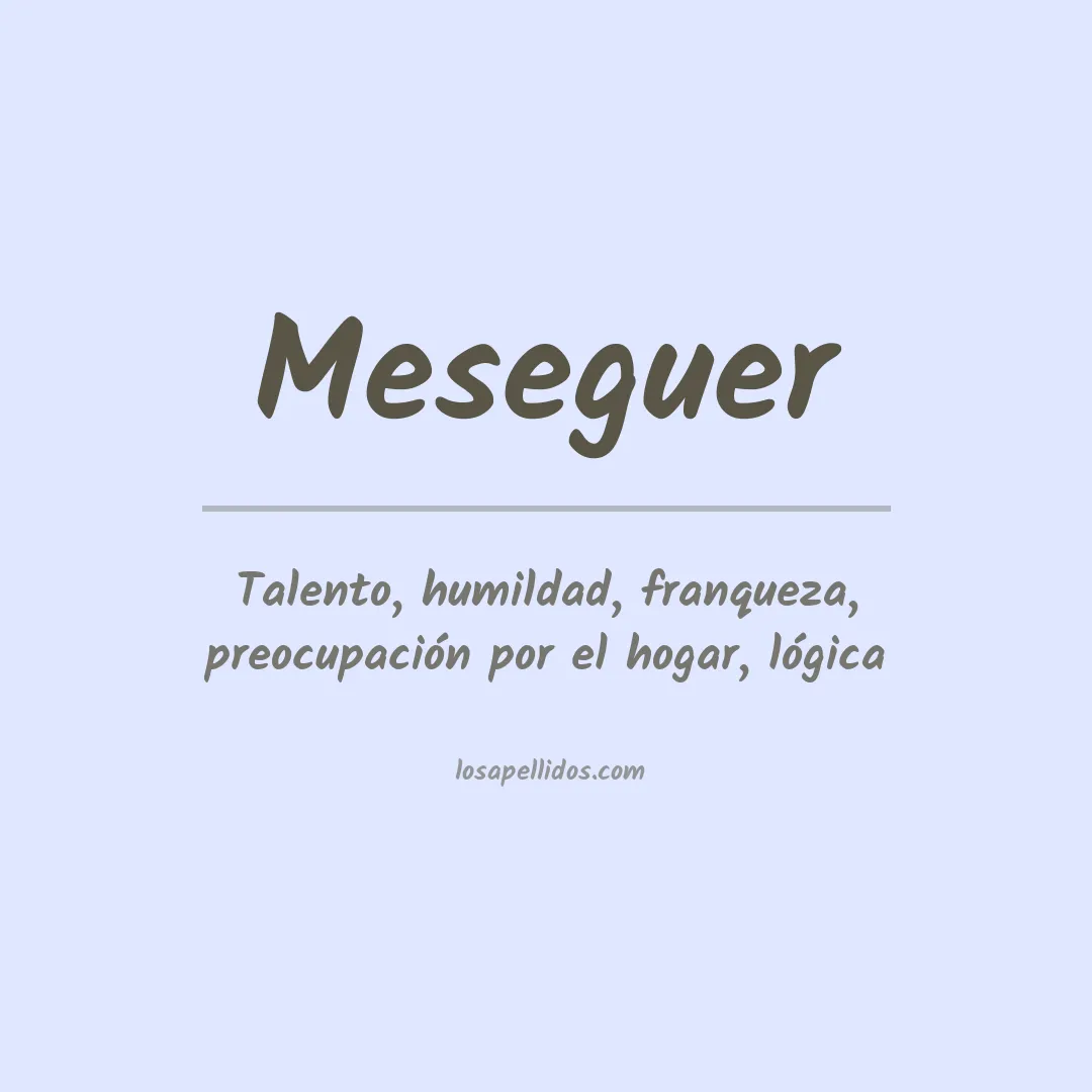Apellido Meseguer